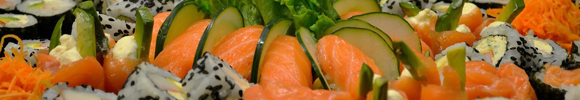 Eating Asian Fusion Japanese Sushi at Jimmyz Original Hibachi House restaurant in Myrtle Beach, SC.